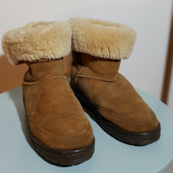 Australian Boot Company MENS /UNISEX Chestnut Suede/Sheepskin Boots main image 6